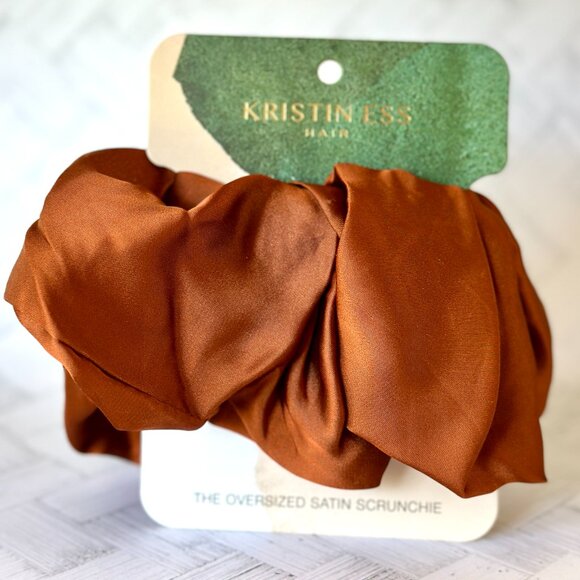 5 for $15 🦋 KRISTIN ESS HAIR | The Oversized Satin Scrunchie - Picture 1 of 2
